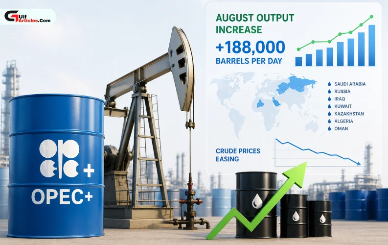OPEC+ Approves August Oil Output Increase as Crude Prices Ease
