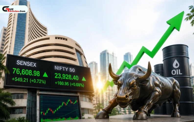 Indian Stocks Open Higher as Falling Crude Oil Prices Boost Market Sentiment