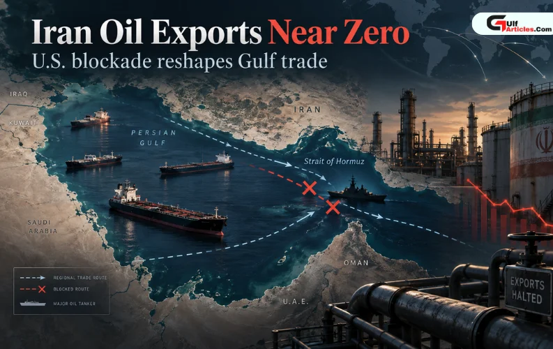Iran Oil Exports ‘Near Zero’ as US Blockade Reshapes Gulf Trade