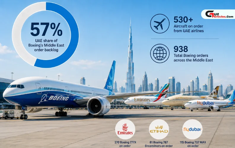UAE Holds 57% of Boeing's Middle East Aircraft Order Backlog